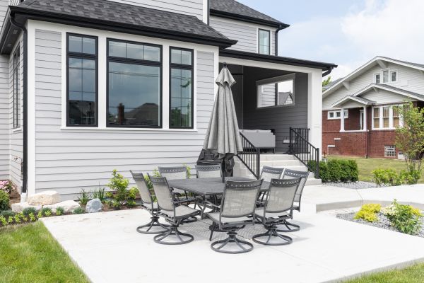 Patio Cement Pouring